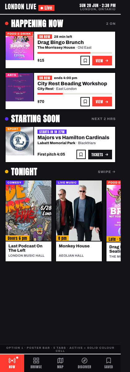 Poster Bar bottom nav