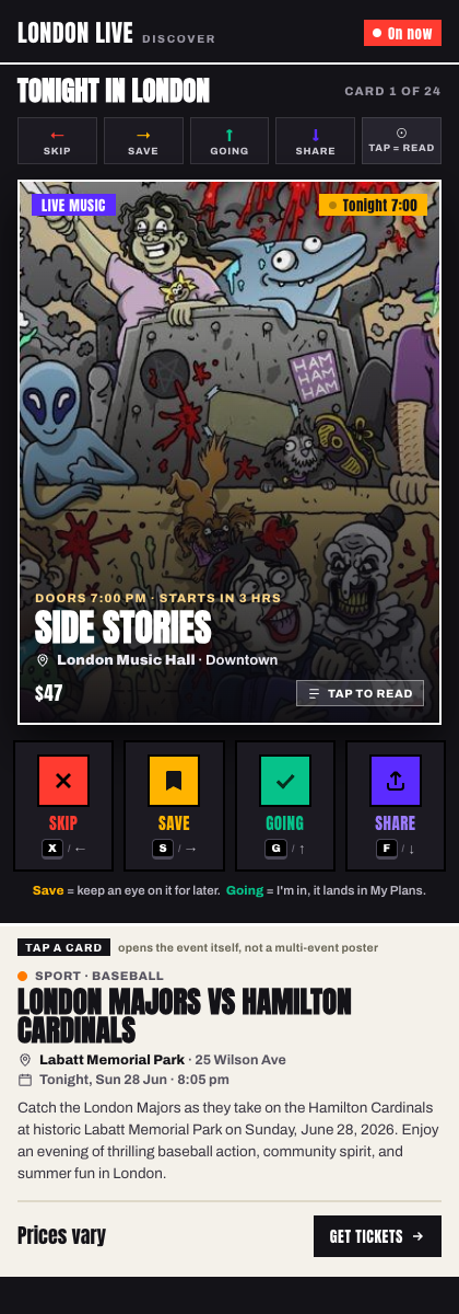 Clear action bar swipe