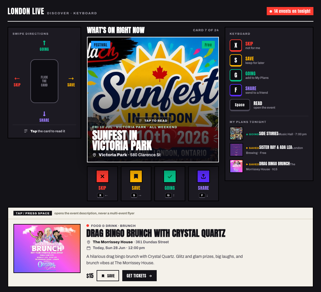 Command deck desktop swipe